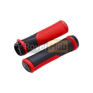 Ручки керма BBB BHG-96 "Cobra" 142 мм чорно-червоні із замком (8716683111316)