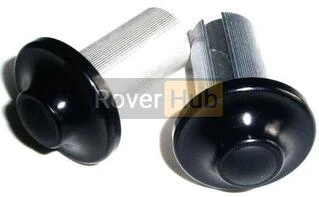 Заглушки в руль Point Racing Alu чорні