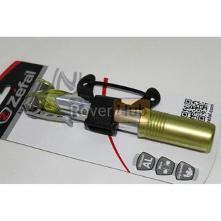 Насос велосипедний Zefal Air Profil Micro (8423), алюм. до 7 bar, 88g, 165мм, schrader/presta, жовтий