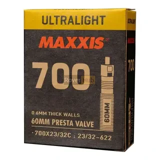 Камера Maxxis Ultra Light 700x23/32C FV L:60мм (EIB00136400) велосипедная облегчённая гревел шоссе туринг
