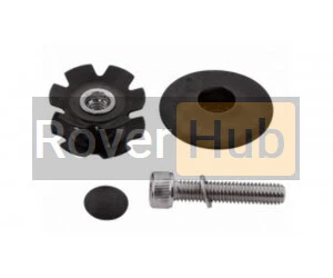 Ромашка + кришечка + болт VP 1.1/8" в зборі алюмінієва чорна для BMX БМХ MTB МТБ