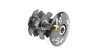 Ромашка + крышечка + болт Х17 1.1/8" в сборе алюминиевая черная для BMX БМХ MTB МТБ