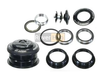 Кермова колонка VP A45AC 1.1/8 напівінтегрована алюмінієва, на промислових підшипниках чорні