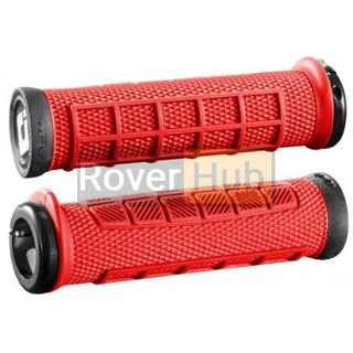 Гріпси ODI Elite Pro Bright Red/Black w/Black clamp (червоні з чорними замками)