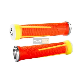 Гріпси ODI AG-1 Signature Fl.Orange/Fl. Yellow w/ Silver clamps (жовто - помаранчеві з срібними замками)