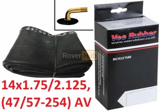 Камера Vee Rubber 14x1.75/2.125, (47/57-254) AV штуцер 90 градусів, автоніпель Шредер автомобільний ніпель