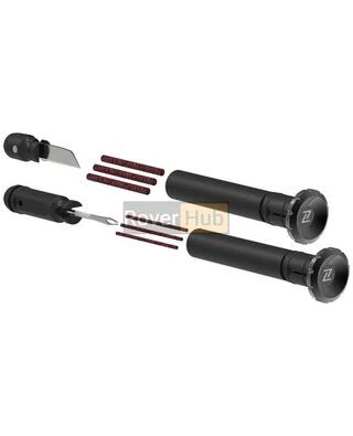 Комплект Zefal Z Bar Plug (4301) в алюм. тубусі (6шт.) +ніж +гачок для ремонту безкамерних покришок велосипеду