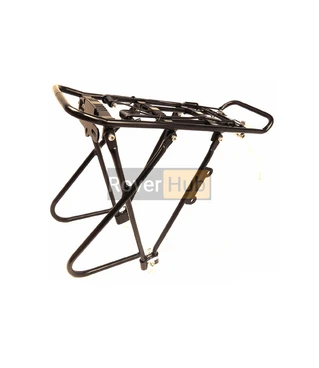 Багажник X17 №8, під сумку-штани, алюмінієвий складаний, на 26"-28", чорний
