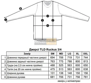 Джерсі TLD Ruckus 3/4 Jersey TEAM 81 [HEATHER GRAY] Розмір S