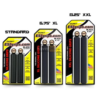 Гріпси ESI XL 6.75" Chunky Black (чорні)