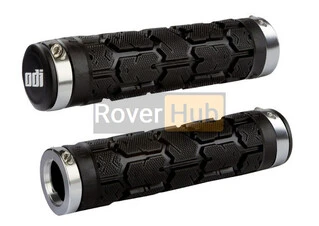 Гріпси ODI Rogue MTB Lock-On Bonus Pack Black w/Silver Clamps (чорні з серебристыми замками)