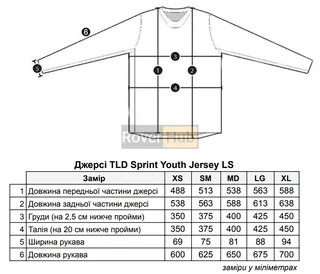Дитяча Джерсі TLD Sprint Jersey, Brushed [MARINE / TEAL] Розмір YMD