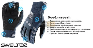 Рукавички TLD Swelter Glove [Black] Розмір 2X