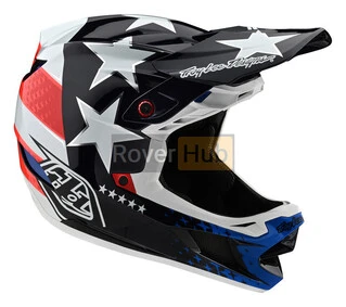 Вело шолом фуллфейс TLD D4 Composite [Freedom 2.0 Red/White] розмір SM