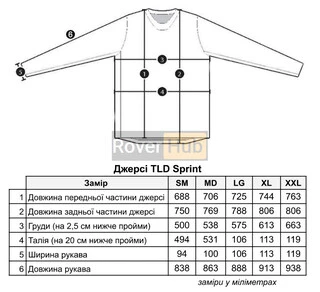 Джерсі TLD SPRINT ULTRA JERSEY ; Lines BLk / White,Розмір XL