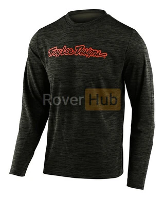 Джерсі TLD Flowline L/S Jersey [Signature Heather Green/Tangerine] Розмір S