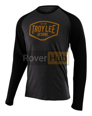 Футболка TLD Motor Oil L/S Raglan (char/blk) Розмір M