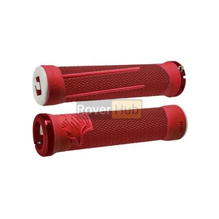 Гріпси ODI AG-2 Signature V2.1 Lock-On Grips - Red/Fire red w/ Red Clamps, червоні з червоними замками