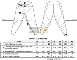 Штани TLD SKYLINE PANT Mono [BLk] 36