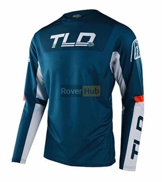 Джерсі TLD Sprint Jersey Fractura [Slate Blue Orange] S