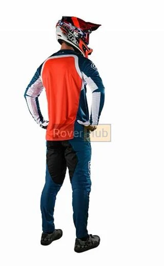 Джерсі TLD Sprint Jersey Fractura [Slate Blue Orange] S