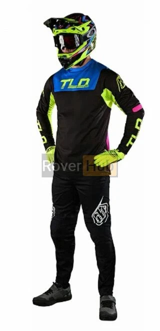 Джерсі TLD Sprint Jersey Fractura [BLk/Yellow] S