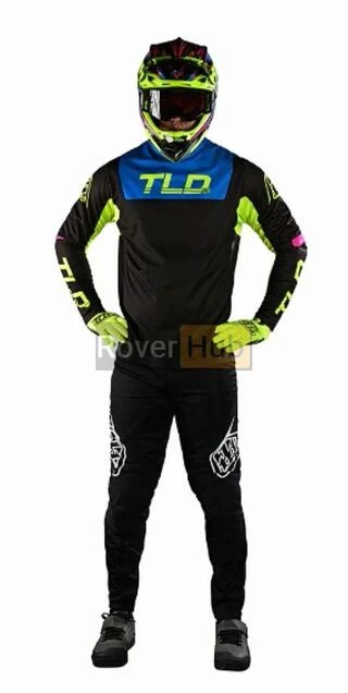 Джерсі TLD Sprint Jersey Fractura [BLk/Yellow] L