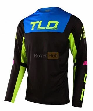 Джерсі TLD Sprint Jersey Fractura [BLk/Yellow] 2X