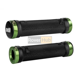 Гріпси ODI Ruffian MTB Lock-On Bonus Pack Black w/Grey Clamps (чорні з зеленими замками)