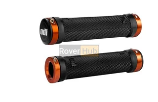 Гріпси ODI Ruffian MTB Lock-On Bonus Pack Black w/Orange Clamps (чорні з помаранчевими замками)