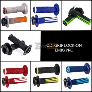 Мото гріпси ODI EMIG PRO MX V2 Lock-On Grip BLACK/Green