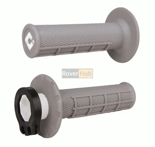 Мото гріпси ODI HALF-WAFFLE MX V2 Lock-On Soft Grey