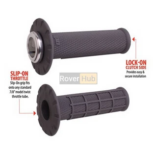 Мото гріпси ODI HALF-WAFFLE MX V2 Lock-On Graphite