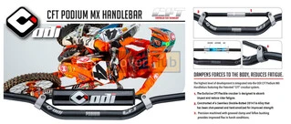 Мото кермо ODI MX Handlebars, "CFT" Podium, HON/KAW OE-901 Black