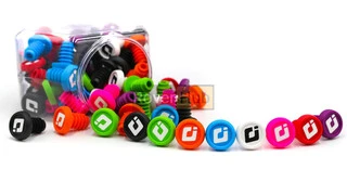 Баренди ODI small 2-Color Push-In Plugs Refill Pack - Pink w/ White Logo