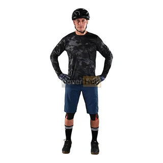 Джерсі TLD FLOWLINE LS JERSEY COVERT [BLACK] M