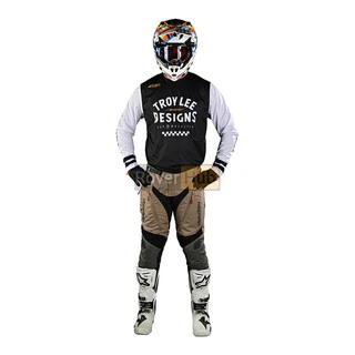 Мото Джерсі TLD Scout GP Jersey RIDE ON [BLACK/WHITE] S