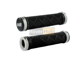 Гріпси ODI Ruffian MTB Lock-On Bonus Pack Black w/White Clamps, чорні з белыми замками