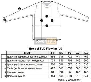 Джерсі TLD FLOWLINE LS JERSEY SLATE [BLUE] XL