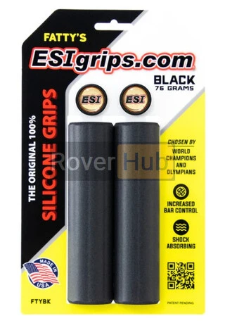 Грипси ESI Fatty's Black Silicone Bicycle Grips