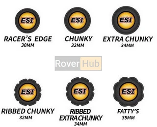 Гріпси ESI Ribbed Extra Chunky Red Silicone Bicycle Grips