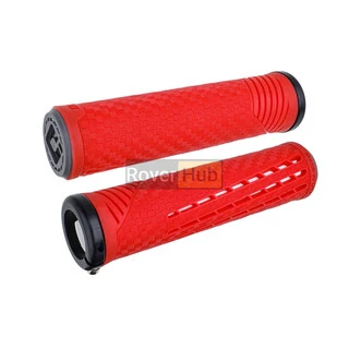 Грипси ODI CF Grip v2.1 Lock-On Red / White