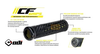 Грипси ODI CF Grip v2.1 Lock-On Black / Yellow