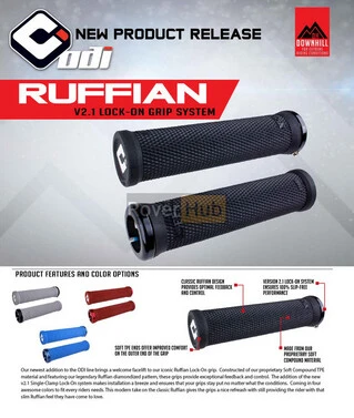 Грипси ODI Ruffian v2.1 Lock-On MTB 135mm Red