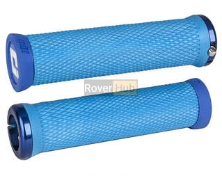 Грипси ODI Elite Motion, V2.1 Lock-On, Cyan Blue w/Black Clamp, сині із синіми замками