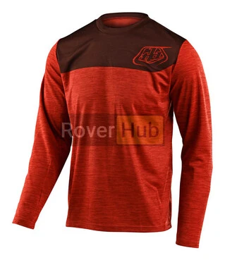 Джерсі TLD Flowline L/S Jersey [Shield Heather Tangerine/Dark Slate] M