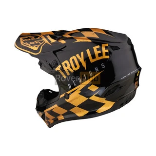 Мотошолом TLD SE4 POLYACRYLITE HELMET RACE SHOP [BLACK/GOLD] LG