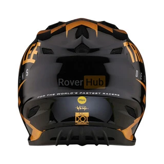 Мотошолом TLD SE4 POLYACRYLITE HELMET RACE SHOP [BLACK/GOLD] LG