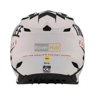 Мотошолом TLD SE4 POLYACRYLITE HELMET RACE SHOP [WHITE/BLACK] MD