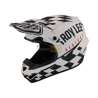 Мотошолом TLD SE4 POLYACRYLITE HELMET RACE SHOP [WHITE/BLACK] MD